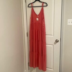 NWT- Pink Maxi Zenana Dress